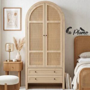 Armoire de rangement style bohème 80x180 Cm