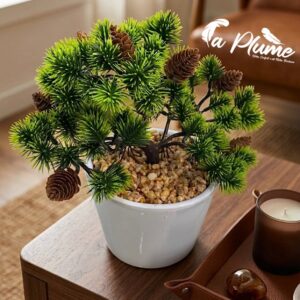 Bonsaï de Pin Artificiel avec Pommes de Pin