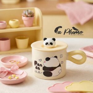 Chope Panda Kawaii avec Couvercle Douceur et Praticité