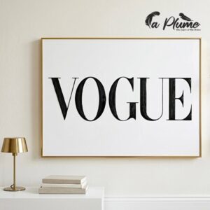 Cadre Décoratif Icône de Mode VOGUE 80 x 60 Cm