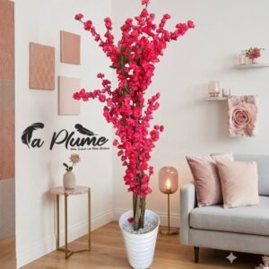 Plante Artificielle Grande “Éclat Impérial” en Pot Design 1m85