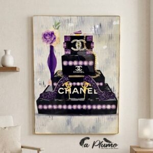 Cadre Décoratif Pyramide de Luxe Améthyste (70,5 x 100 Cm et 60,5 x 80 Cm)