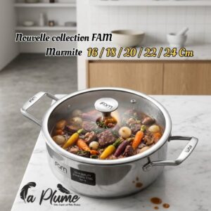 Série de Marmites FAM en Inox 18/10