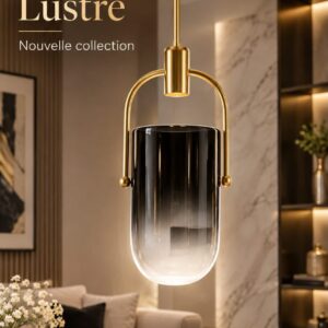 lampe à suspension en verre