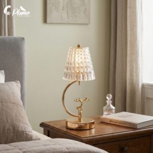 Lampe de Chevet Féerique au Cerf Doré