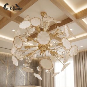 lustre moderne de style pissenlit ou floral