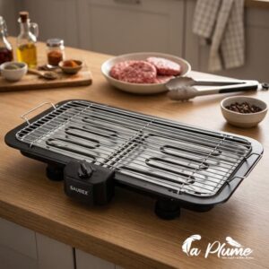 Barbecue Électrique Premium Saurex  Puissance 2200W avec Support Amovible