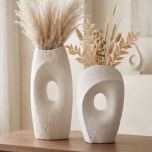 Vases Organiques Côtelés moderne