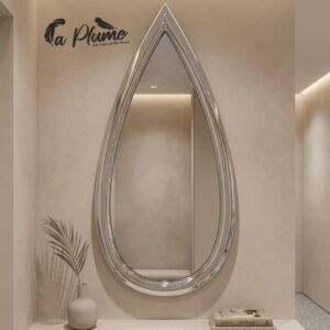 Le Miroir Goutte de Prestige Argent Poli 130 cm