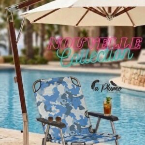 chaises pliantes de style « baroudeur chic »