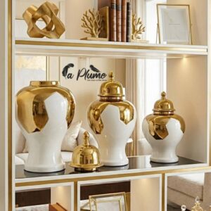 Vases couvert Décoratifs "L'Éclat d'Or"