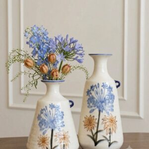 Vase Floraison Azurée