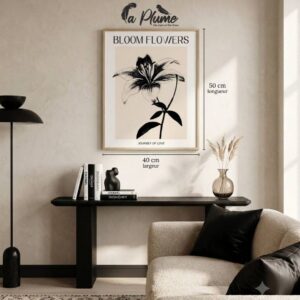 Cadre Mural Épure Florale (50 x 40 cm)
