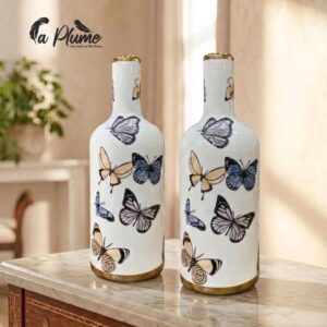 Vase « Papillons Impériaux » en Porcelaine