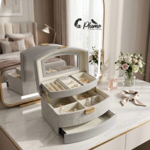 Boîte à bijoux coffre à déploiement automatique