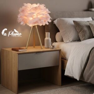 Veilleuse Plume au Design Trépied