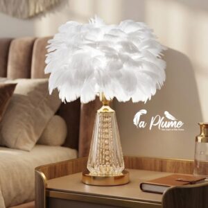 Veilleuse Prestige en Plumes Blanches
