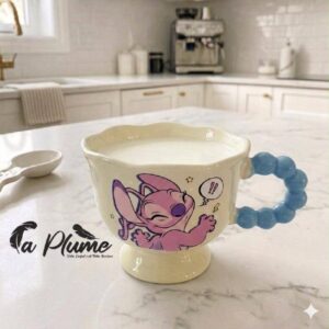 Chope Pinterest "Stitch Dream" avec Sous-Tasse