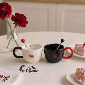 Duo de Tasses Cœur Élégance