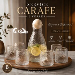 Service carafe élégance de 7 pièce