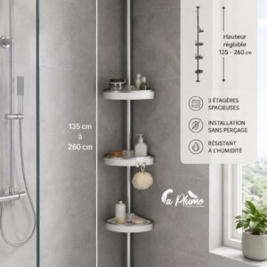 Serviteur de douche télescopique