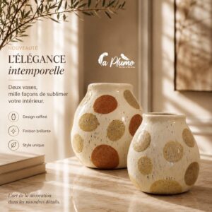 Vase Poterie aux Motif Terracotta