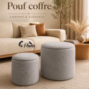 Pouf Coffre de Rangement