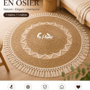 Tapis en osier de luxe