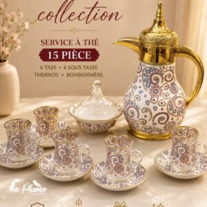 Service à thé de 15 pièces de luxe