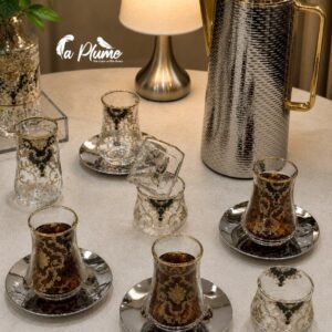 Service à Thé aux Motifs Baroques 18 pièce