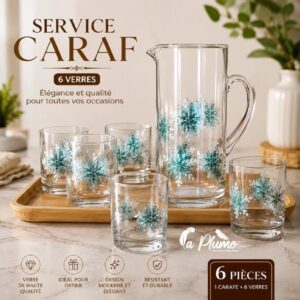 Service Carafe de 7 pièces de luxe