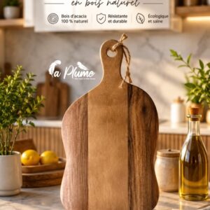 Planche à découper et de service en bois d'acacia