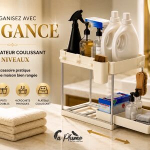 Organisateur coulissant à 2 niveaux élégance