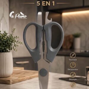Ciseaux de cuisine multifonctions 5 en 1
