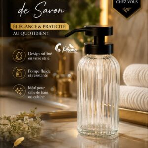 Distributeur de savon en verre