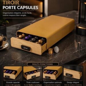 Tiroir Porte Capsules Élégant