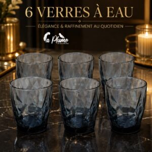 6 Verres à Eau Élégance et Raffinement