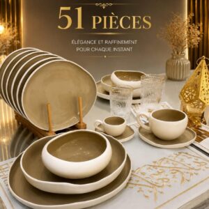Service à Table 51 Pièces élégance