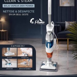 Balai Vapeur Rowenta Clean & Steam 240V Power