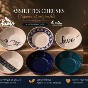 Assiettes Creuses élégant