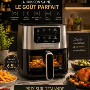 Friteuse à Air Cuisinart Grande Capacité 6.5L