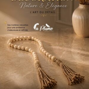 Guirlande de Perles en Bois