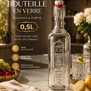 Bouteille en Verre Authentica Élégance & Pureté