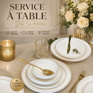 Présentation du service de table 24 pièce