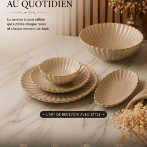 service de table élégant