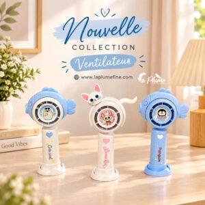 Mini Ventilateurs de poche aux formes d'animaux marins et domestiques