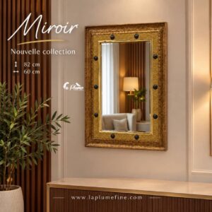 Miroir Rectangulaire Doré de style Baroque Revisité