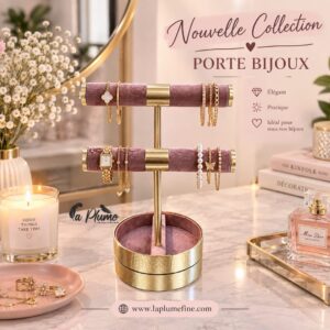 Présentoir à Bijoux de Style T-bar à deux Niveaux