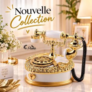 Boîte à musique en forme de téléphone rétro