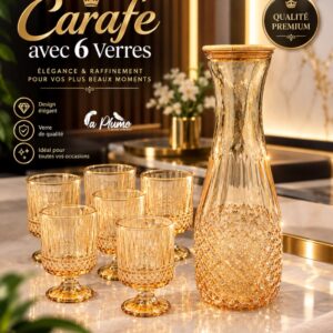 Ensemble Carafe avec 6 Verres